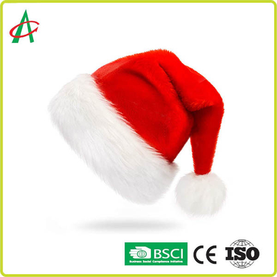 Cappelli rossi di Natale del velluto degli anti bambini unisex allergici