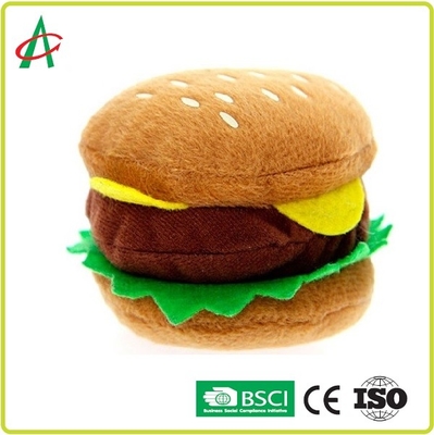 peluche Toy Three Charming Sounds dell'animale domestico dell'hamburger 0.1kgs