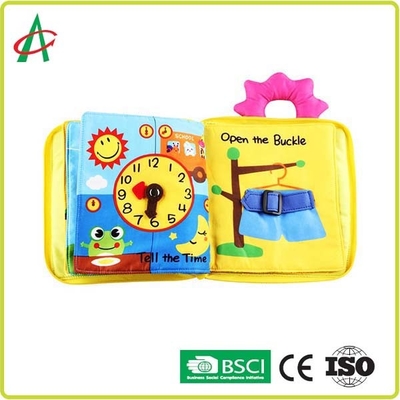 Libri di straccio del bambino del cotone di CPSIA, libri di panno di 25cm per gli infanti