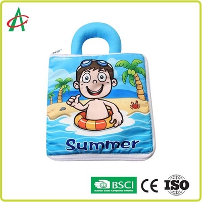 Libri di straccio del bambino del cotone di CPSIA, libri di panno di 25cm per gli infanti