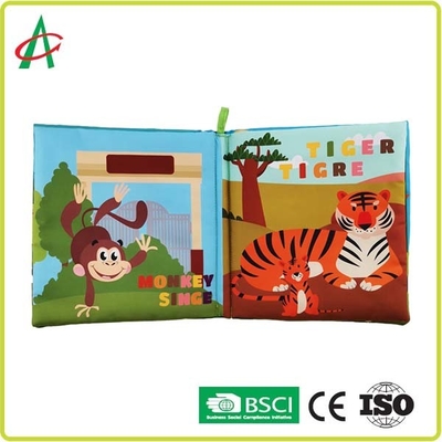 Libri molli EN71 per gli infanti, libro del bambino della peluche di 20cm