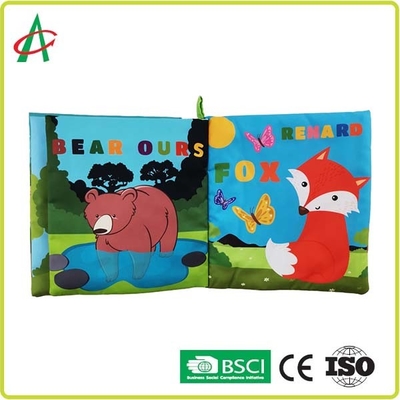 Libri molli EN71 per gli infanti, libro del bambino della peluche di 20cm