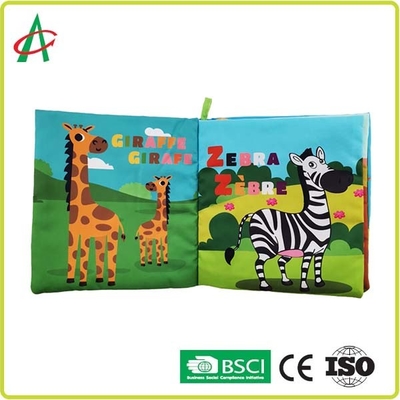 Libri molli EN71 per gli infanti, libro del bambino della peluche di 20cm