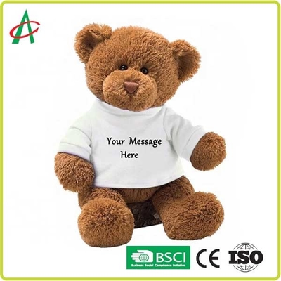 Peluche molle eccellente Teddy Bear di ASTM 15cm 20cm 25cm con il logo su misura