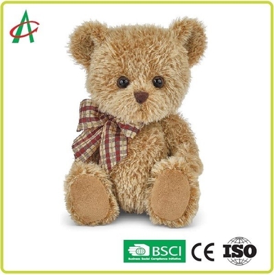 10,5 " X 7" Shaggy Brown Plush Teddy Bear per Valentine Gift