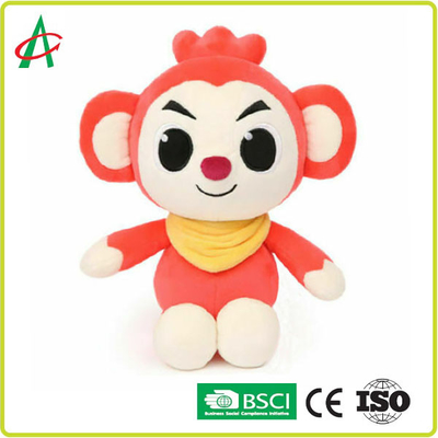 OEM 8" giocattoli animali della peluche del bambino, certificato della bambola BSCI della peluche della scimmia