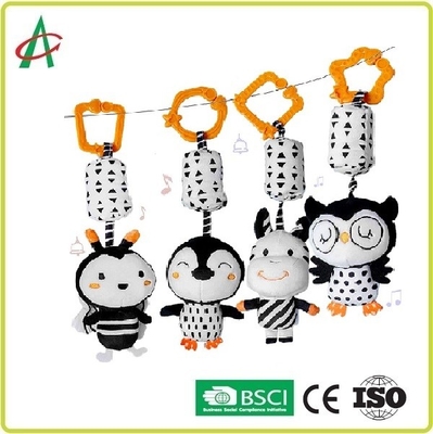 giocattoli d'attaccatura del passeggiatore della greppia, 9,45 pollici di bambino Ring Rattle