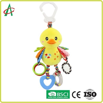 Duck Baby Plush Rattle giallo 8x25cm per le ragazze ed i ragazzi