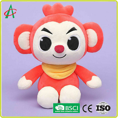 OEM 8" giocattoli animali della peluche del bambino, certificato della bambola BSCI della peluche della scimmia