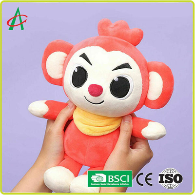 OEM 8" giocattoli animali della peluche del bambino, certificato della bambola BSCI della peluche della scimmia