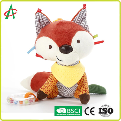 musica sveglia di Fox di crepitio della peluche del bambino di 25cm che gioca norma EN71