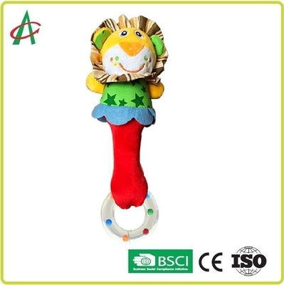 Tessuto molle sicuro del LDPE Teether di Shaker Baby Plush Rattle del cotone dei pp