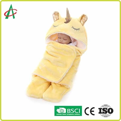 Flanella Unicorn Pillow Sleeping Bag 65x75cm con Velcro per i bambini