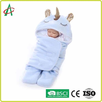 Flanella Unicorn Pillow Sleeping Bag 65x75cm con Velcro per i bambini