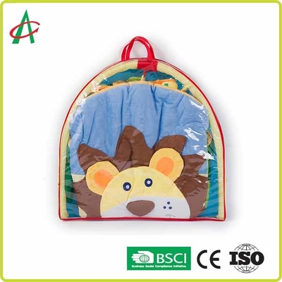 Stuoia rotonda lavabile di Mat Newborn Tummy Time Gym del bambino della peluche dei leoni