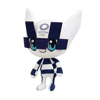 ASTM Tokyo lavabile 2021 giocattolo olimpico della peluche della mascotte