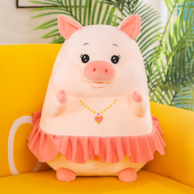 Peluche sveglia 20in lavabile Toy Pillows For Girls del maiale dell'OEM