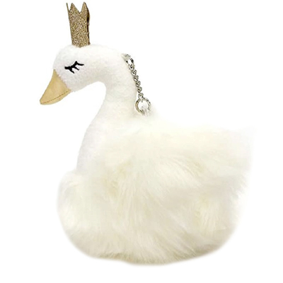 CPSIA ha farcito principessa Flash Key Chain del cigno per le ragazze