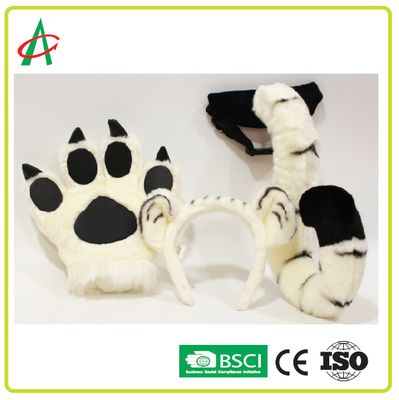 BSCI BPA Tiger Tail, zampe e fermaglio per capelli liberi ha farcito il giocattolo della peluche degli animali