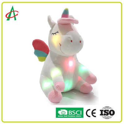 Musica & accendere il regalo animale di Unicorn Soft Plush Toy Stuffed