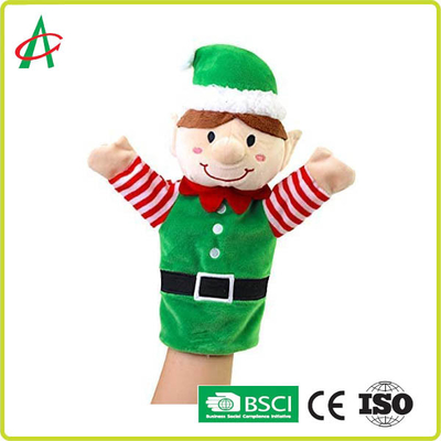 BSCI in pieno Handcraft i burattini di mano di cucito della peluche per il Natale