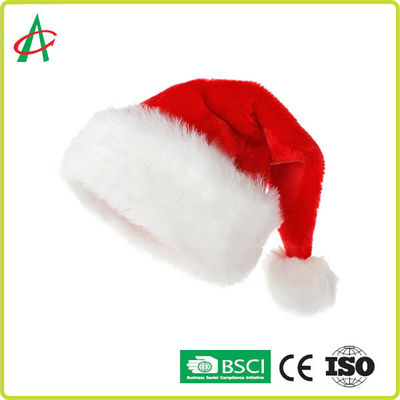 Cappelli rossi di Natale del velluto degli anti bambini unisex allergici