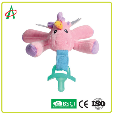 Certificato lavabile di Toy Pacifier Clip CE/BSCI della peluche della tettarella