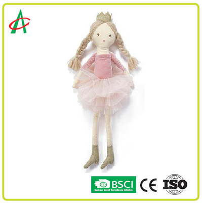 Bambola della peluche farcita cotone di BSCI EN71 pp in vestito da balletto