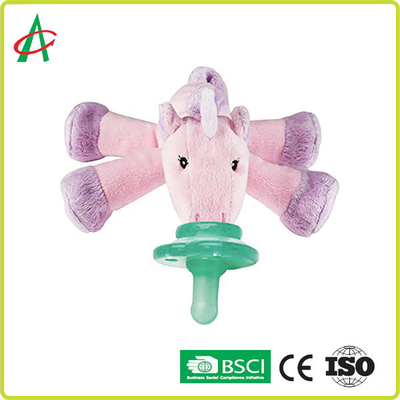 7&quot; x 6&quot; Unicorn Stuffed Animal With Pacifier sveglio