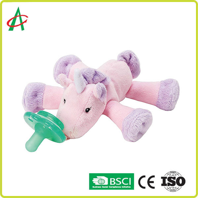 7&quot; x 6&quot; Unicorn Stuffed Animal With Pacifier sveglio