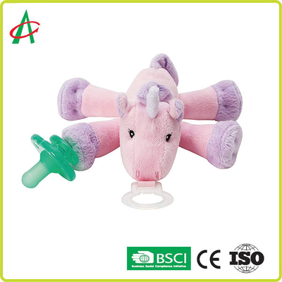 7&quot; x 6&quot; Unicorn Stuffed Animal With Pacifier sveglio