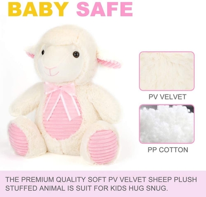 Nessun giocattolo della peluche delle pecore del velluto di PV del cotone di irritazione 20cm pp