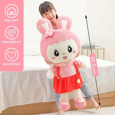 ISO9001 ASTM 40" cuscino sveglio non tossico della peluche del coniglio